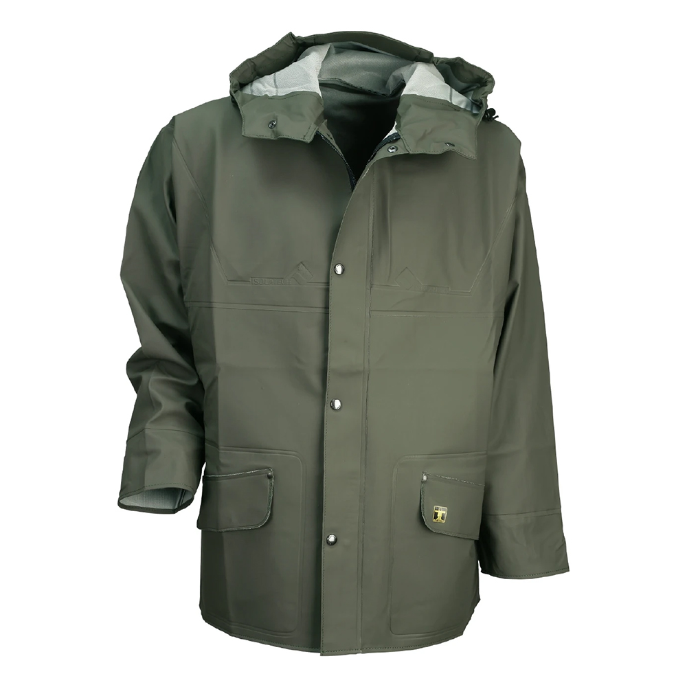 Derby Glentex fabric raincoat with hood - Green