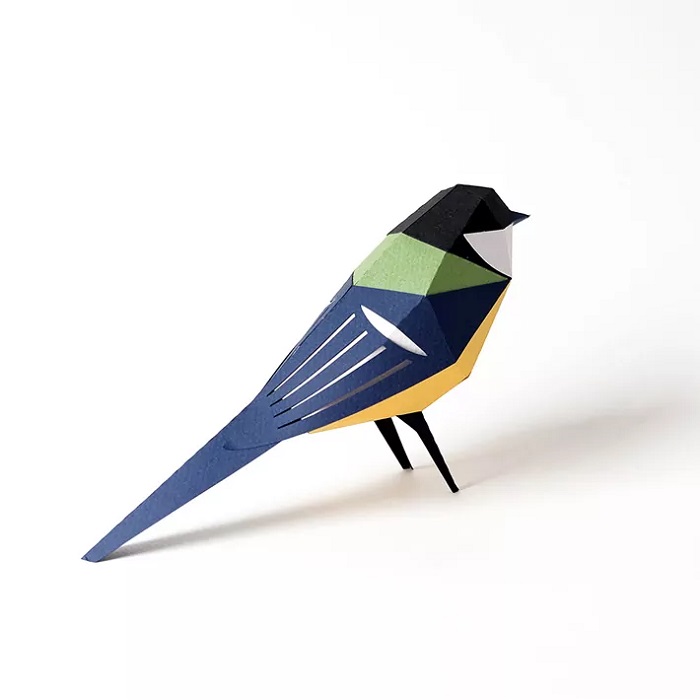 3D paper figure — Parus major