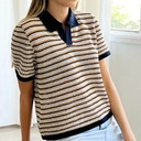 Crochet polo shirt